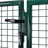 Robuuste Stalen Poort 306x150cm Groen (55% Korting)