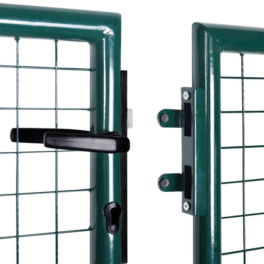 Robuuste Stalen Poort 306x150cm Groen (55% Korting)