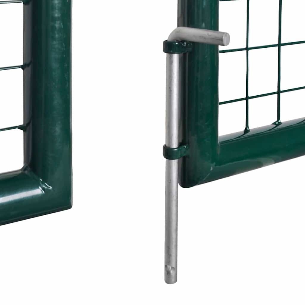 Robuuste Stalen Poort 306x150cm Groen (55% Korting)