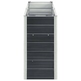 Verhoogde Plantenbak Gegalvaniseerd Staal 240x40x77cm Antraciet - 34% Korting!