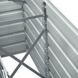 Verhoogde Plantenbak Gegalvaniseerd Staal 240x40x77cm Antraciet - 34% Korting!