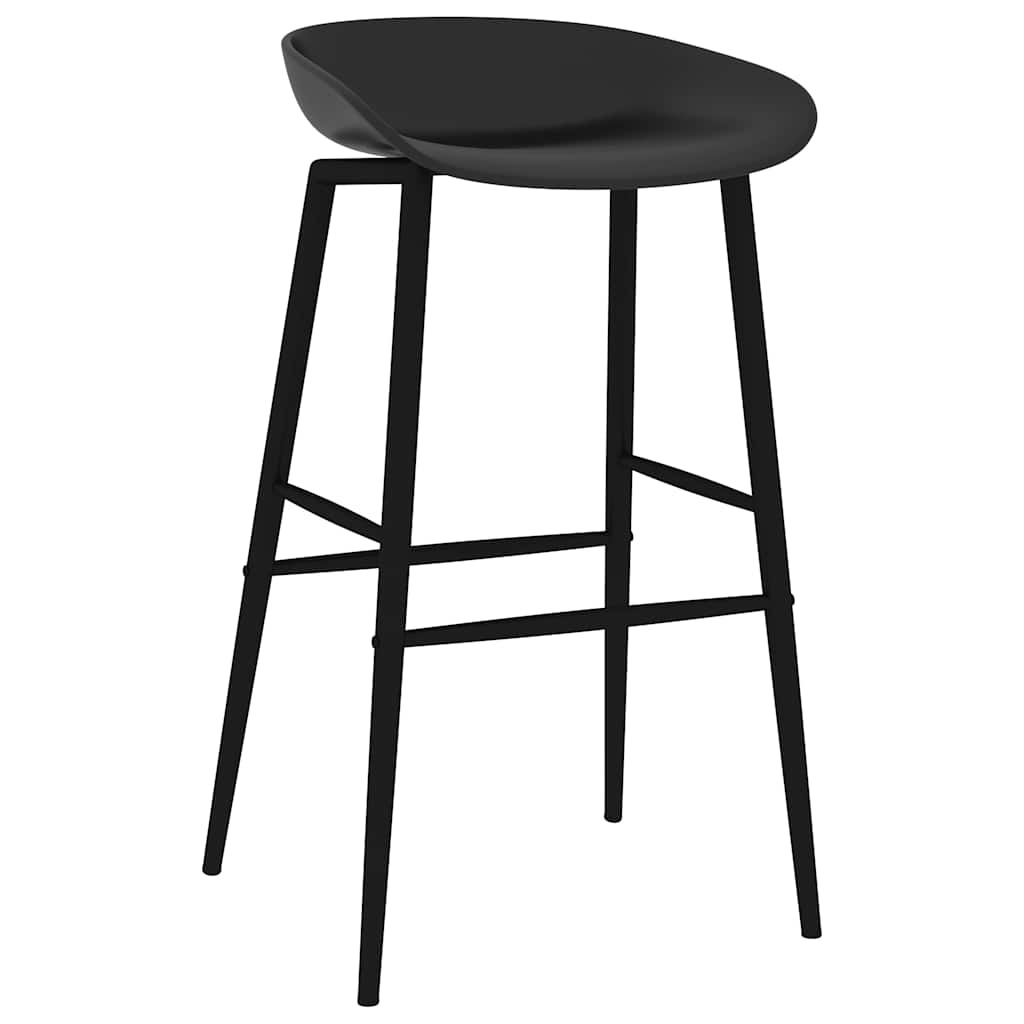 Set van 2 zwarte barstoelen met 35% korting