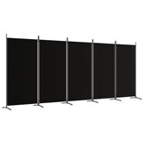 Kamerverdeler met 5 Panelen - Zwart - 34% Korting
