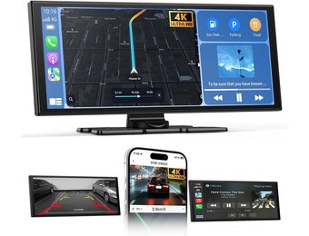 Draagbare Autoradio 10,26" met 4K Dashcam & Achteruitrijcamera | 57% Korting