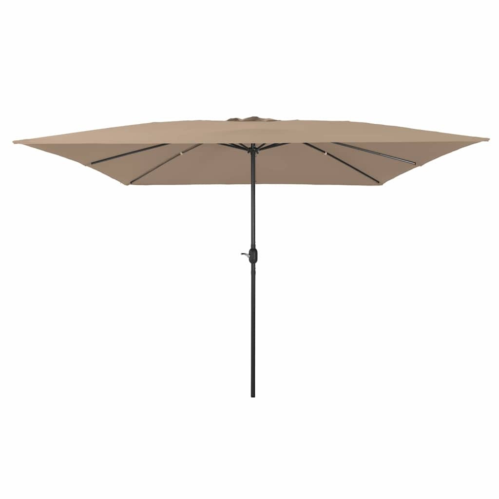 VidaXL Tuinparasol Taupe/Zwart 295x295cm - 34% Korting!