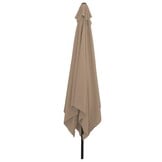 VidaXL Tuinparasol Taupe/Zwart 295x295cm - 34% Korting!