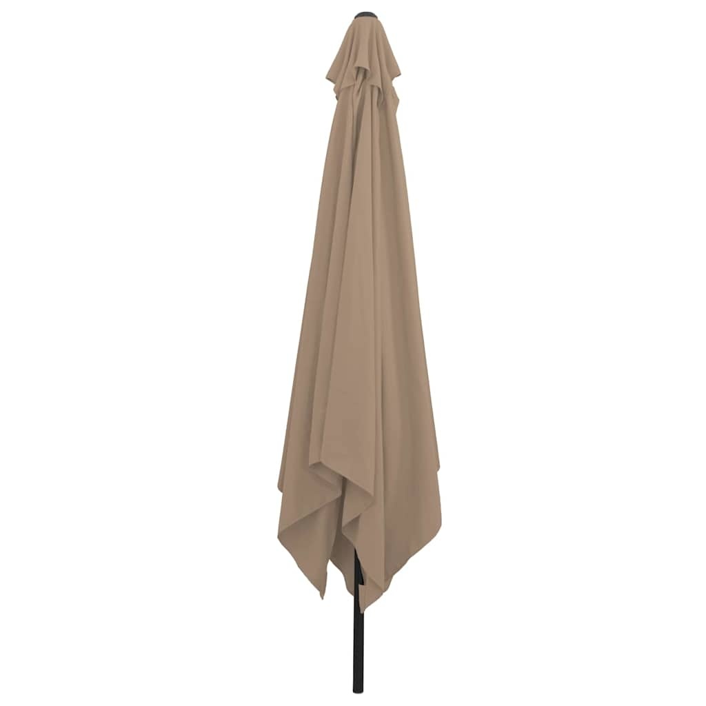 VidaXL Tuinparasol Taupe/Zwart 295x295cm - 34% Korting!
