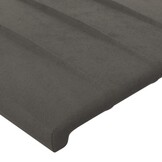 vidaXL Hoofdborden 2 stuks Donkergrijs Fluweel - 78% Korting