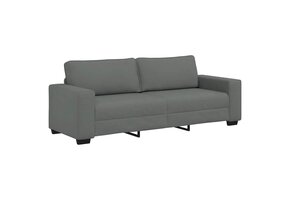 Donkergrijze 3-zitsbank van stof (180 cm) - 35% Korting
