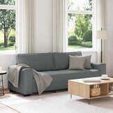 Donkergrijze 3-zitsbank van stof (180 cm) - 35% Korting