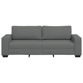 Donkergrijze 3-zitsbank van stof (180 cm) - 35% Korting