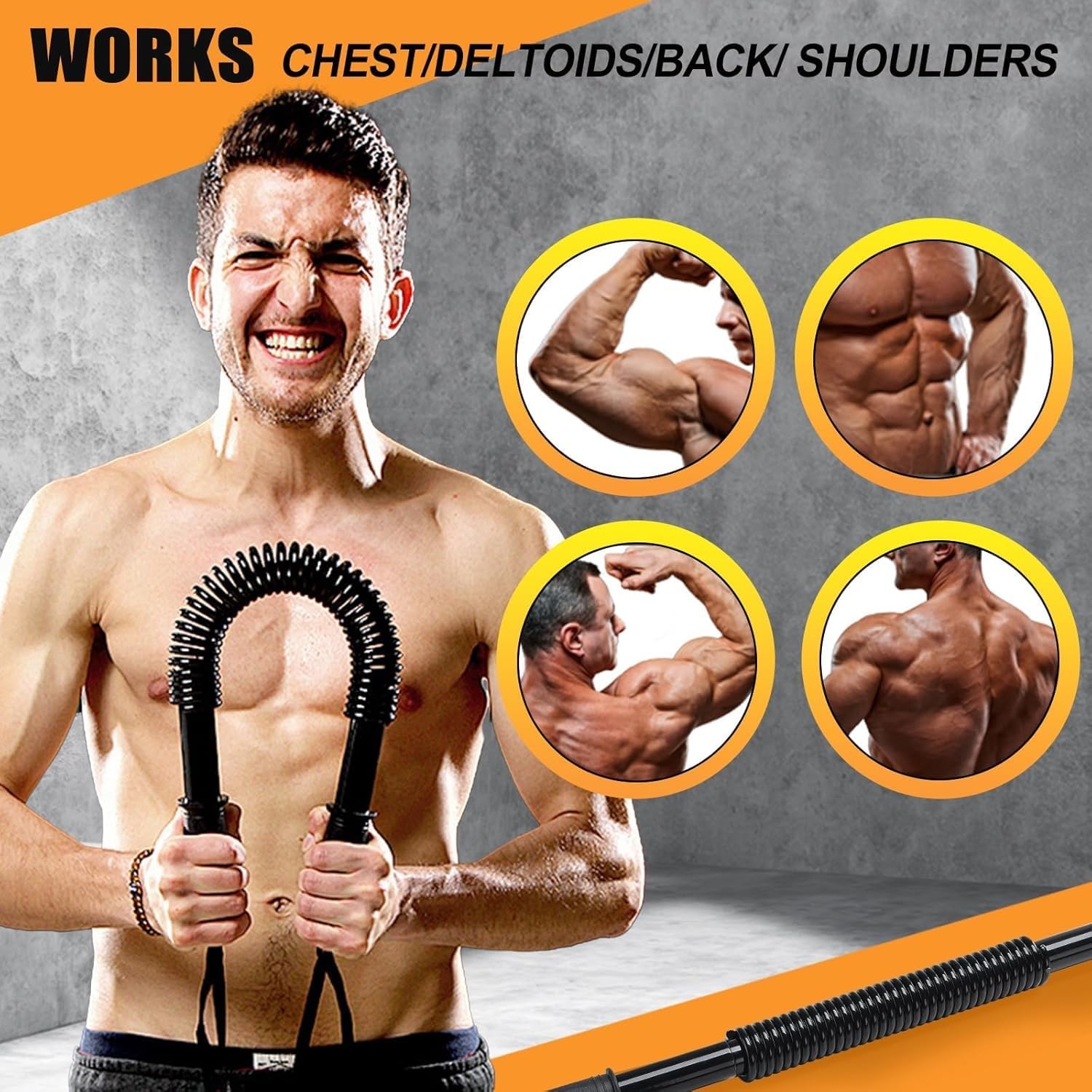 Verstelbare Power Twister Bar - Bovenlichaam Training (74% Korting!)