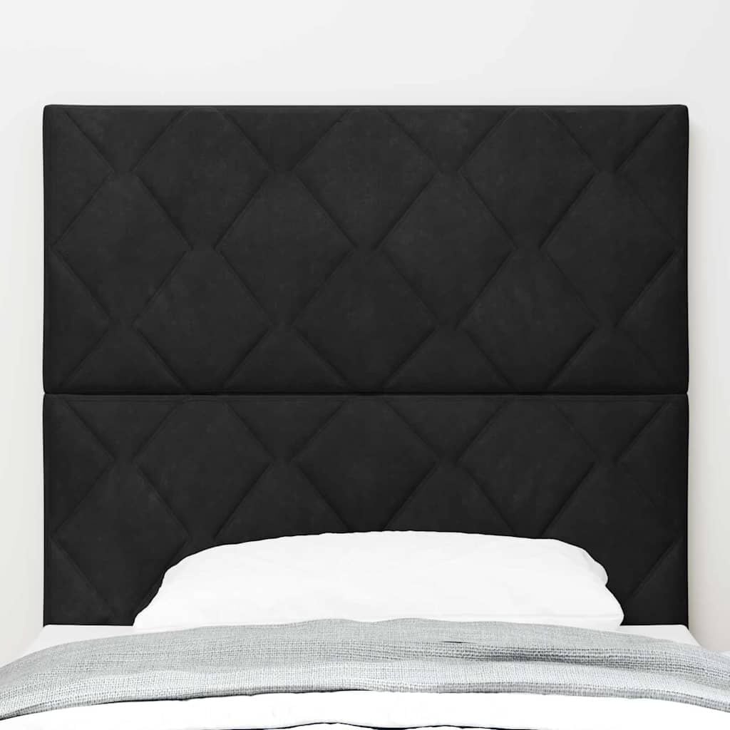vidaXL Hoofdbord Fluweel Zwart 100 cm - 79% Korting!