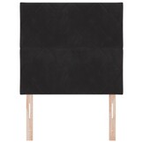 vidaXL Hoofdbord Fluweel Zwart 100 cm - 79% Korting!
