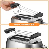 Warmhoud- & Grillrooster voor Broodrooster | Roestvrij Staal | 75% Korting