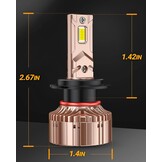 H7 LED Koplampen: 40.000 Lumen, Daglicht Wit (77% Korting)