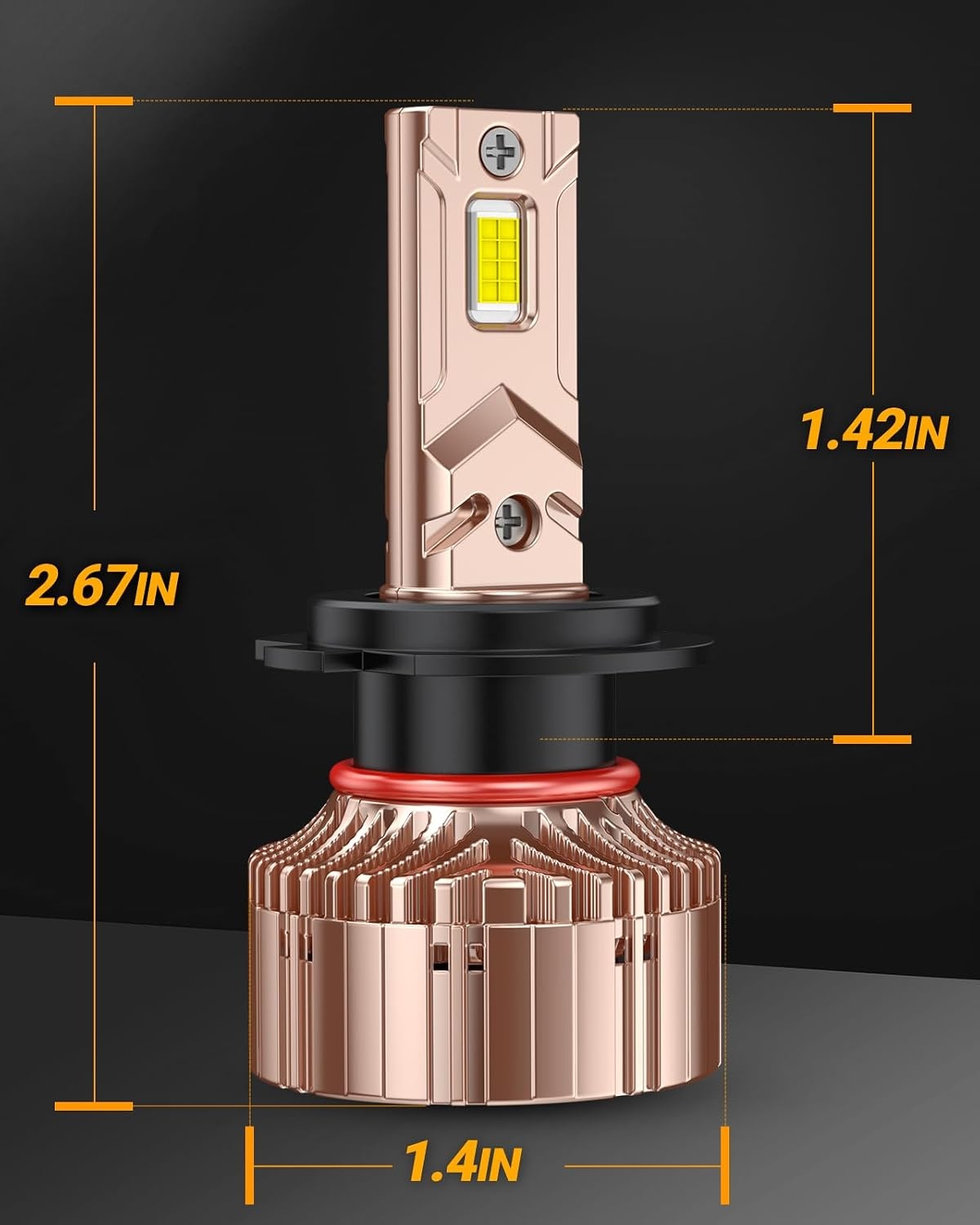 H7 LED Koplampen: 40.000 Lumen, Daglicht Wit (77% Korting)