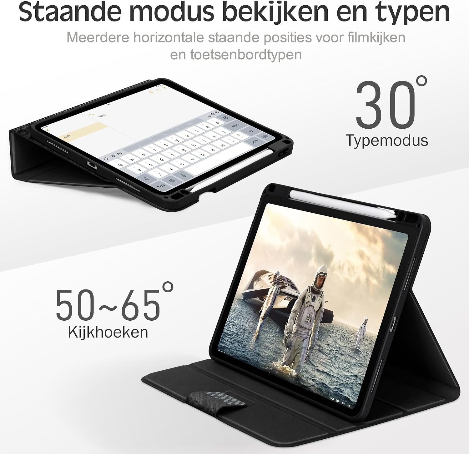 iPad Hoes Zwart - 76% Korting