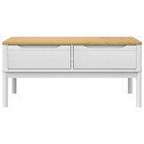 vidaXL Salontafel FLORO Grenenhout Wit - 35% Korting