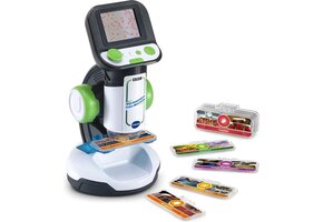 Interactieve Educatieve Kinder Microscoop - 200x Zoom, 2.4" Scherm, 9 Smart Slides, Nederlands Gesproken - 63% Korting