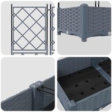 Tuindruppel met Trellis - Lichtgrijs (3 stuks) - Nu met 34% Korting!