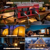 Omvormer 12V naar 230V - 2500W - 35% Korting!