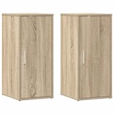 2x Schoenenkast Sonoma Eiken 32x35x70 cm - 34% Korting