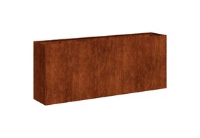 vidaXL Plantenbak roestig 200x40x80 cm weervast staal