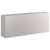 vidaXL Plantenbak roestig 200x40x80 cm weervast staal