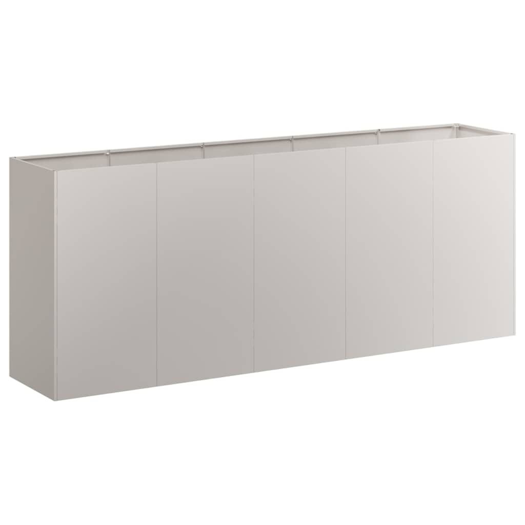 vidaXL Plantenbak roestig 200x40x80 cm weervast staal