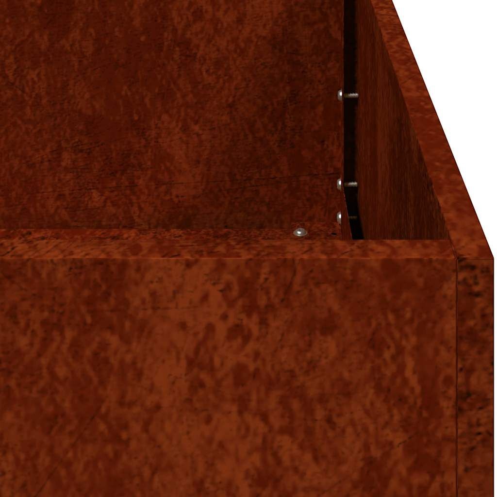 vidaXL Plantenbak roestig 200x40x80 cm weervast staal