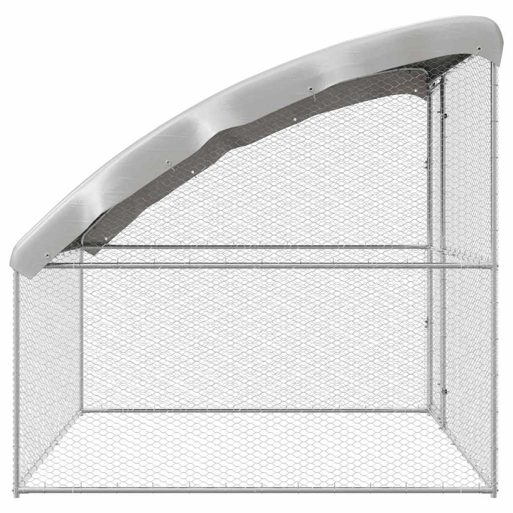vidaXL Kippenhok zilver 2 x 2 x 2 m Gegalvaniseerd staal