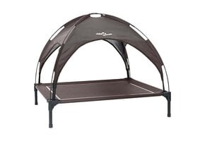 vidaXL Hondenbed 90 x 81 x 80,5 cm Staal Bruin