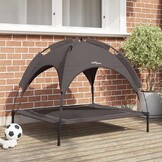 vidaXL Hondenbed 90 x 81 x 80,5 cm Staal Bruin
