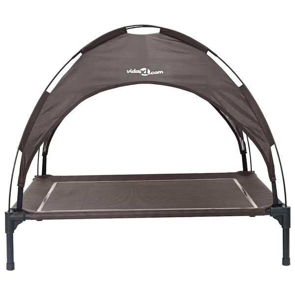 vidaXL Hondenbed 90 x 81 x 80,5 cm Staal Bruin