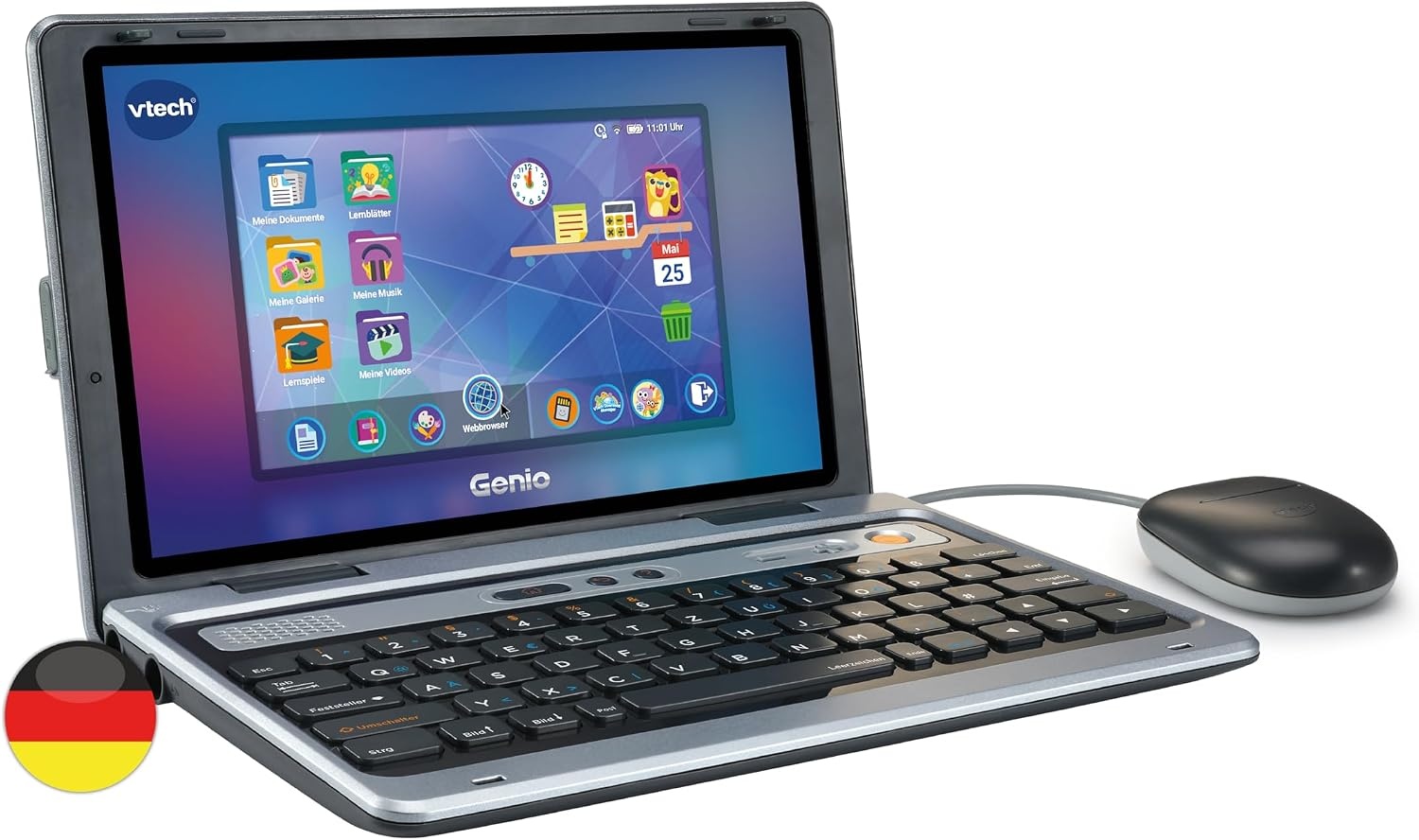 VTech Genio leerlaptop XL roze - 7" LCD, 40 educatieve spellen