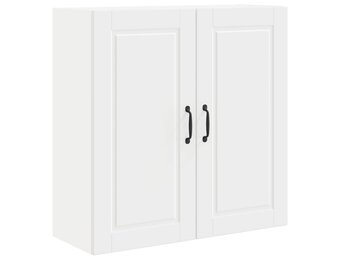 vidaXL Wandkast PORTO Wit 80 x 31 x 80 cm Bewerkt hout