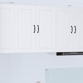 vidaXL Wandkast PORTO Wit 80 x 31 x 80 cm Bewerkt hout