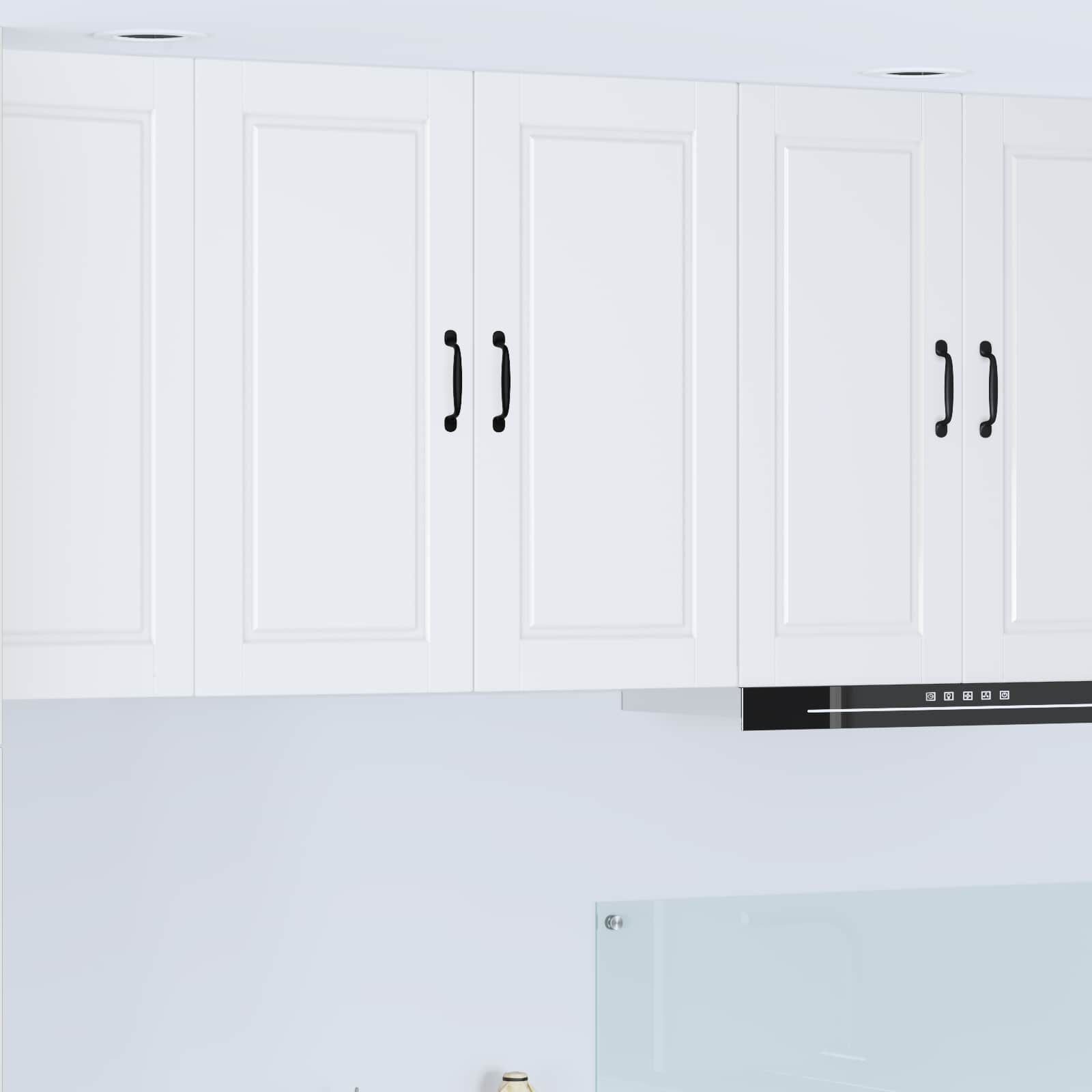 vidaXL Wandkast PORTO Wit 80 x 31 x 80 cm Bewerkt hout