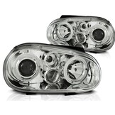 Angel Eyes Koplampen VW Golf 4 (1997-2003) Chroom | Dubbele Halo -55%