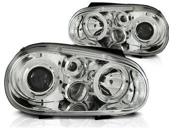 Angel Eyes Koplampen VW Golf 4 (1997-2003) Chroom | Dubbele Halo -55%