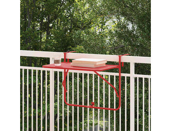 VidaXL Balkontafel Rood Staal (34% Korting)