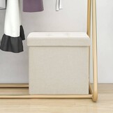 Inklapbare Opbergkruk Crèmewit - 33% Korting