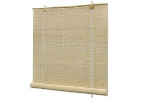 VidaXL Bamboe Rolgordijn 150x220 cm - Natuurlijk - 34% Korting