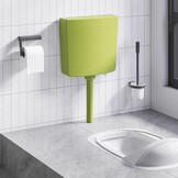 Olijfgroene Toiletstortbak met 3/6L Dubbel Spoelsysteem - 34% Korting