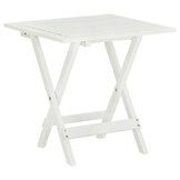 vidaXL Bistrotafel Acaciahout 46x46x47 cm Wit - 53% Korting