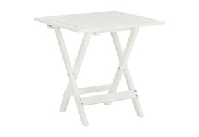 vidaXL Bistrotafel Massief Acaciahout Wit 46x46x47 cm - 61% Korting!
