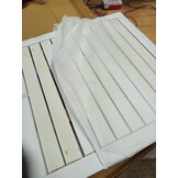 vidaXL Bistrotafel Acaciahout 46x46x47 cm Wit - 53% Korting