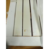 vidaXL Bistrotafel Acaciahout 46x46x47 cm Wit - 53% Korting