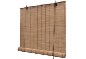 VidaXL Bamboe Rolgordijn Bruin 120x160cm - 29% Korting